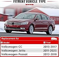 Vista 2 de Escobillas Limpiaparabrisas de Repuesto de 24" 19" para Volkswagen VW Jetta 2011-2019 Passat 2012-2018 CC 2013-2017 Calidad Original de Fábrica