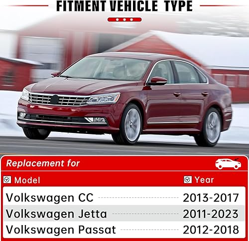 Miniatura 2 de Escobillas Limpiaparabrisas de Repuesto de 24" 19" para Volkswagen VW Jetta 2011-2019 Passat 2012-2018 CC 2013-2017 Calidad Original de Fábrica