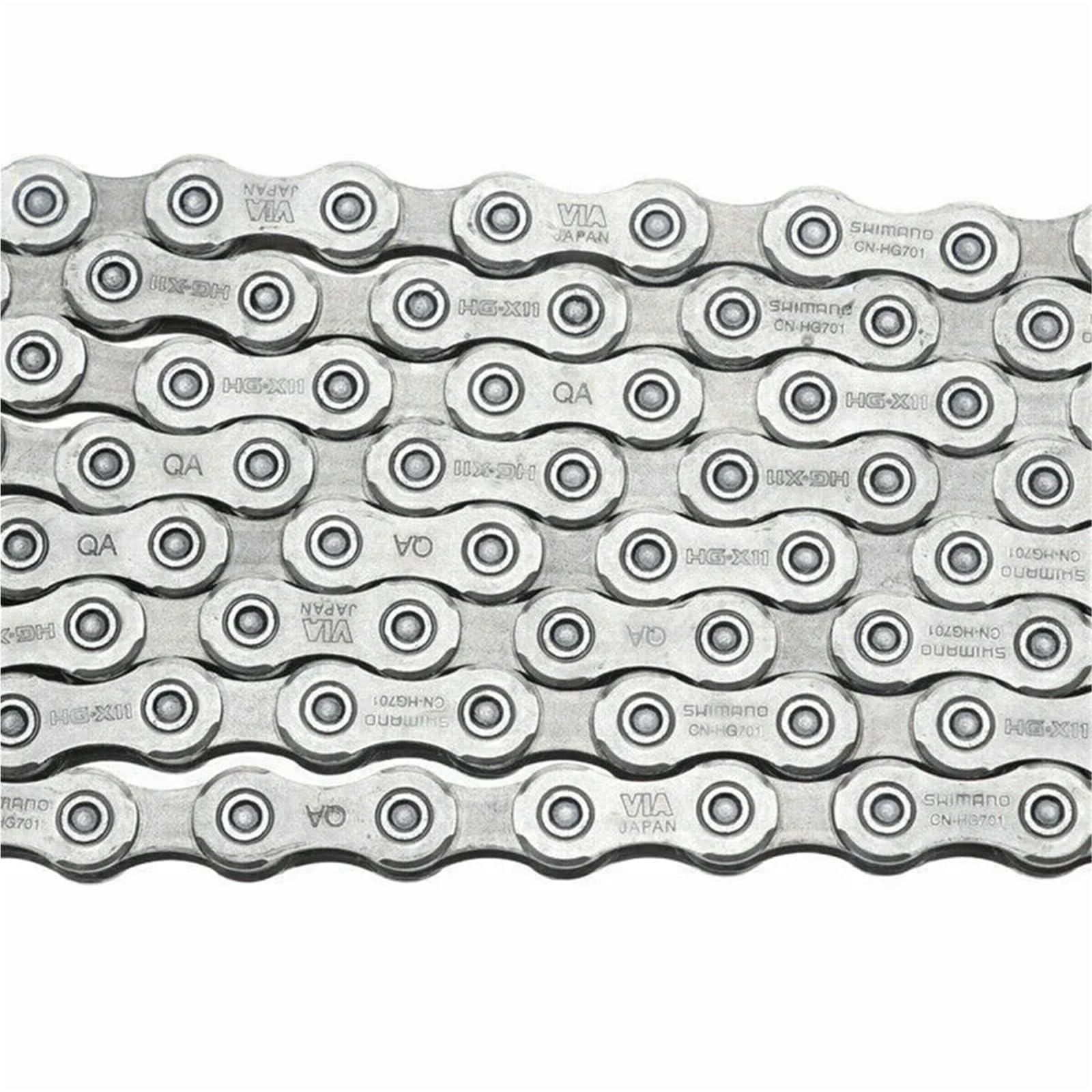 Chaîne de vélo 11 vitesses - 116 maillons avec maillon rapide for vélos route et électriques
