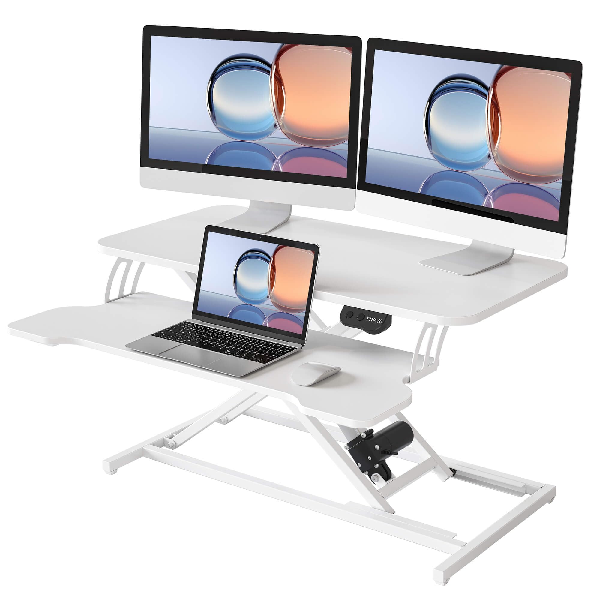 YIHAYO Electric Standing Desk Converter 32-inch Buy YIHAYO Electric Standing Desk Converter 32-inch