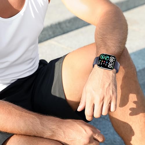 Miniatura 7 de Paquete de 3 correas deportivas de silicona compatibles con GloryFit T80T70T60T50 Smartwatch, correa de repuesto suave e impermeable de liberación