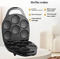 Vista 7 de Miniature Pancakes Maker With Nonstick Plates Muffins Baking Machine Electric Griddle For Breakfast Snacks And Desserts Pancakes Maker