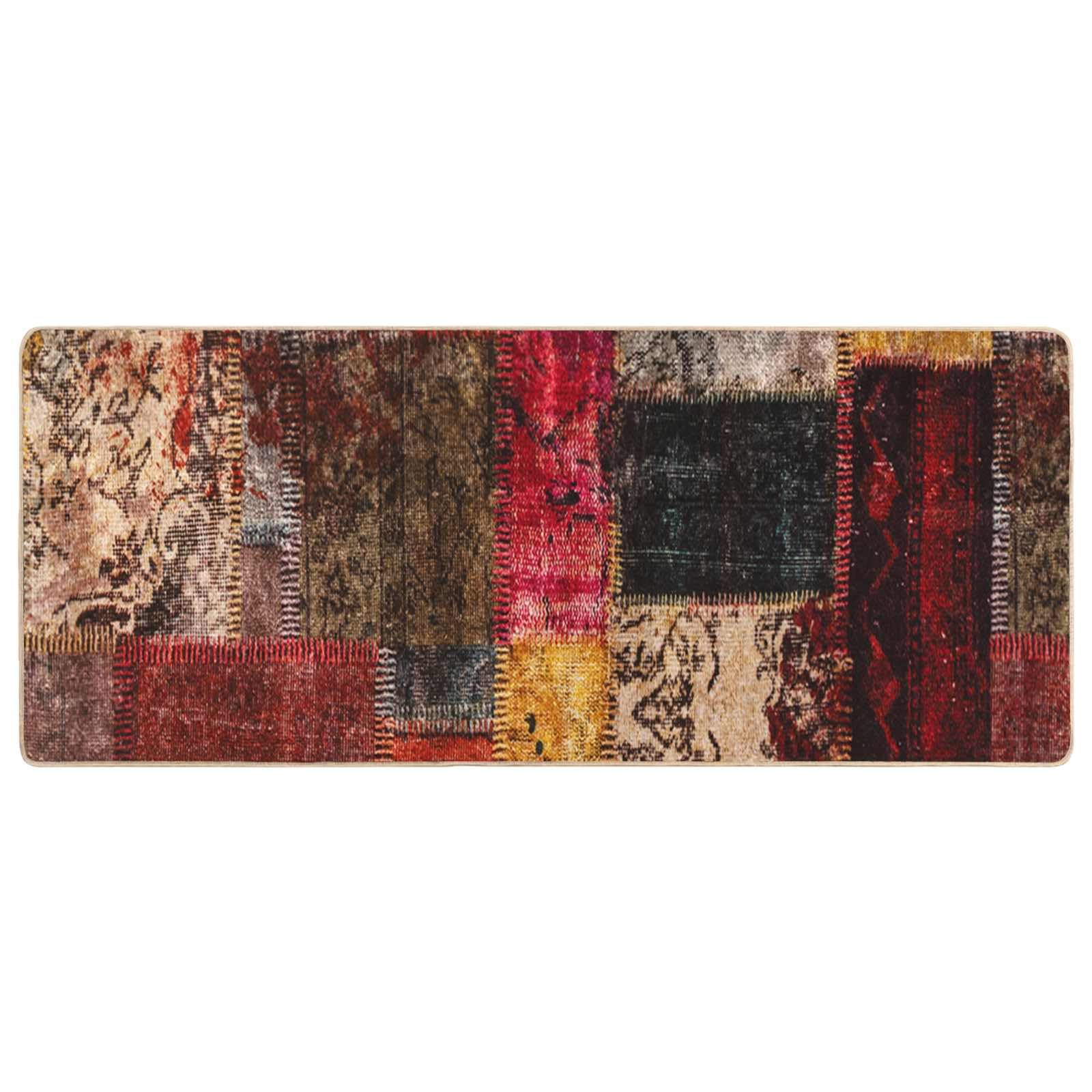 Tapis de couloir moderne pour entrée et chambre multicolore Marsa