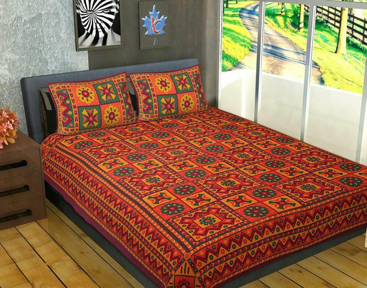 Gemsandcraft Jaipuri Traditional Cotton Kantha Work