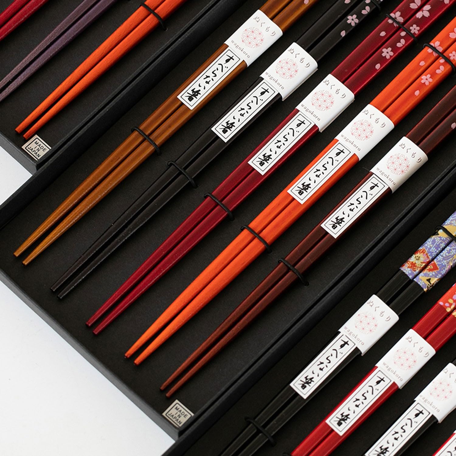 Baguettes en métal réutilisables, 5 Paires de Baguettes japonaises antidérapantes et réutilisables，A 22.8cm