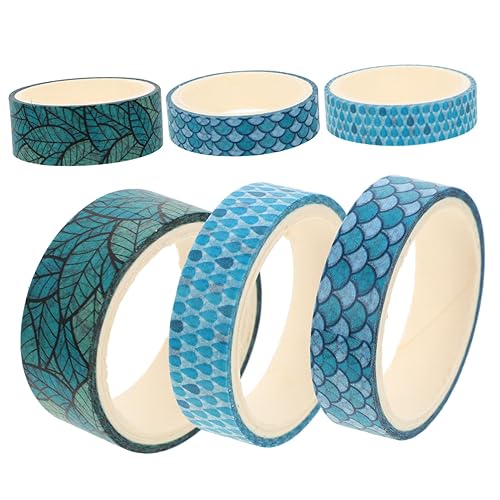 Amosfun 6 rollos de cinta de bolsillo DIY álbum de recortes retro decoración vintage álbum de recortes DIY cintas decorativas cinta adhesiva Washi