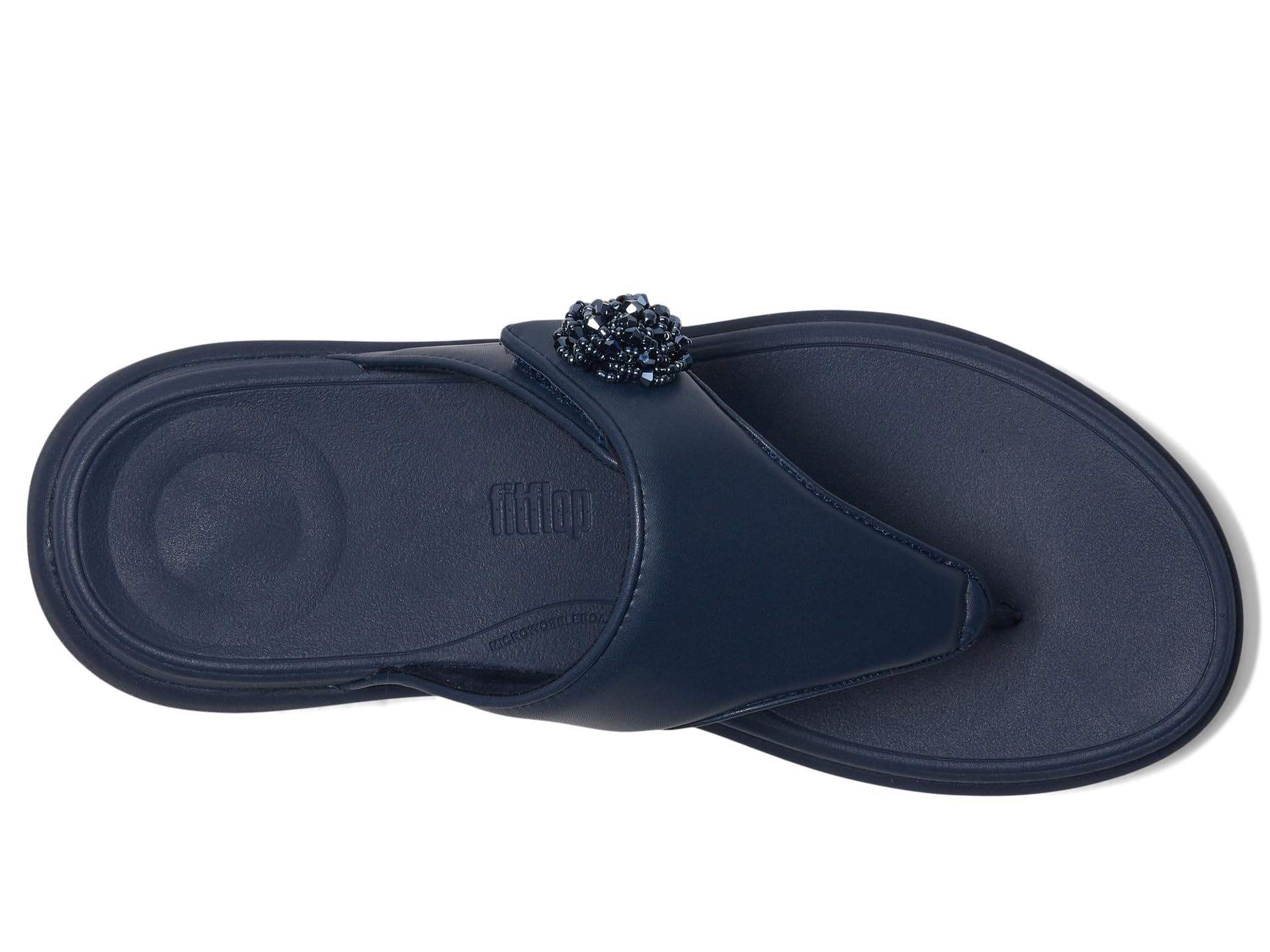 Fitflop Damen F-mode Go Beadie-button Adj. Flatform T/P SandalsSandale