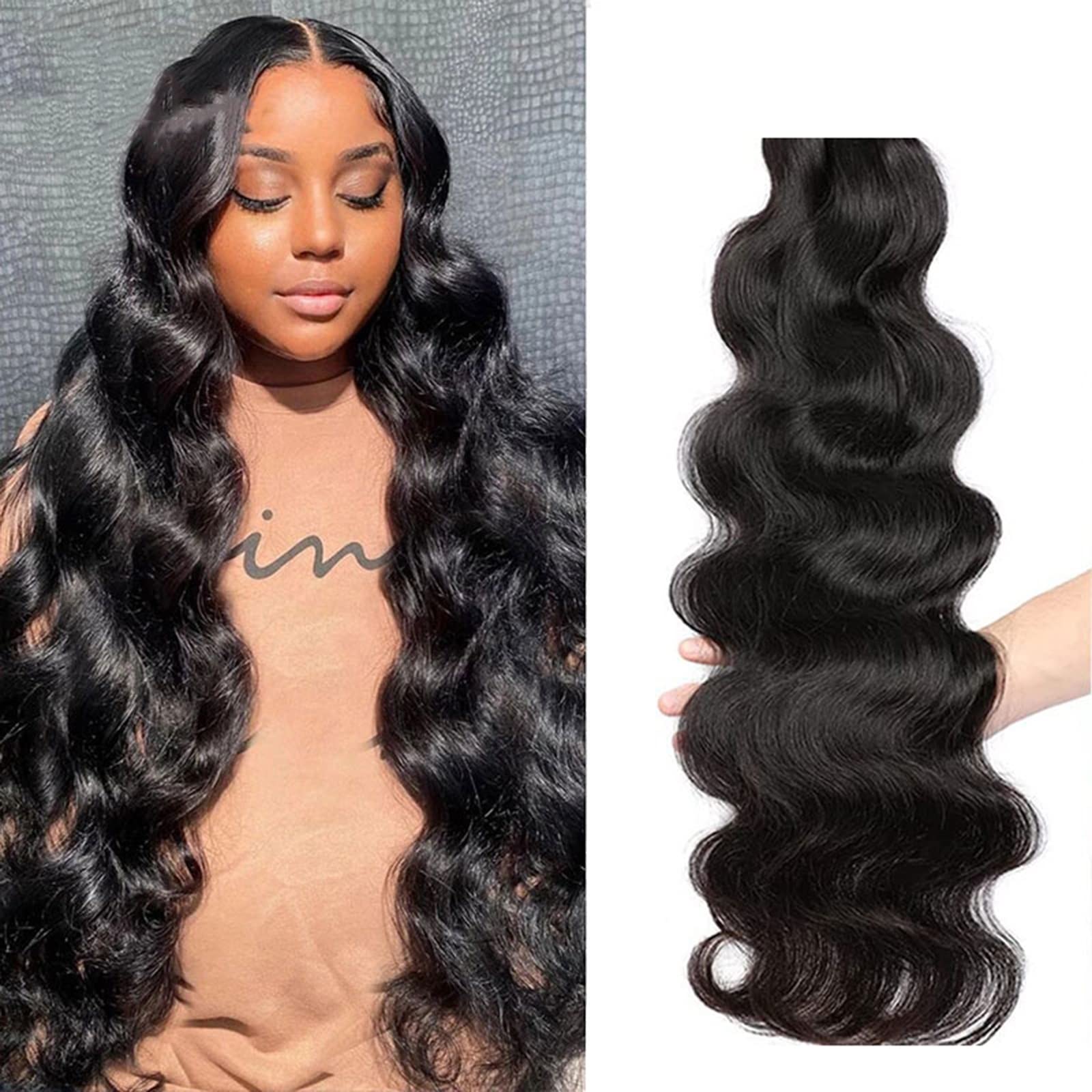 Amazon.co.jp: ヘアエクステンションのテープ人間の髪、ボディウェーブ