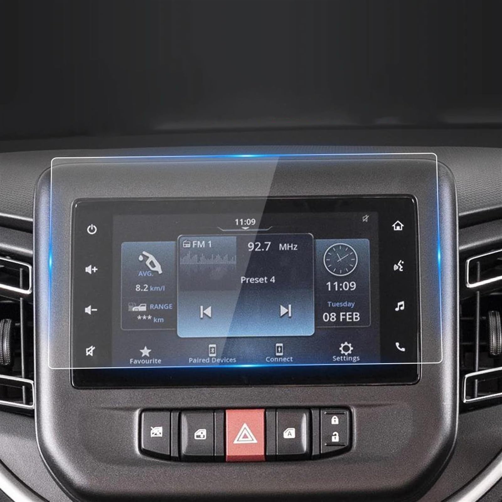 Ochraniacz ekranu ze szkła hartowanego Carplay do Celerio 2022 (rozmiar: HD