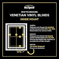 Vista 7 de Eclipse Persianas de Vinilo Premium de 2 pulgadas para Filtrado de Luz y Privacidad, Persianas Duraderas para Oscurecer Habitaciones para el Hogar u