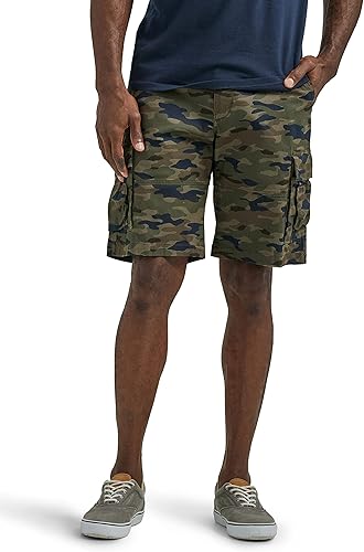 Lee Extreme Motion Carolina Cargo Short Pantalones Cortos, Camuflaje Tradicional