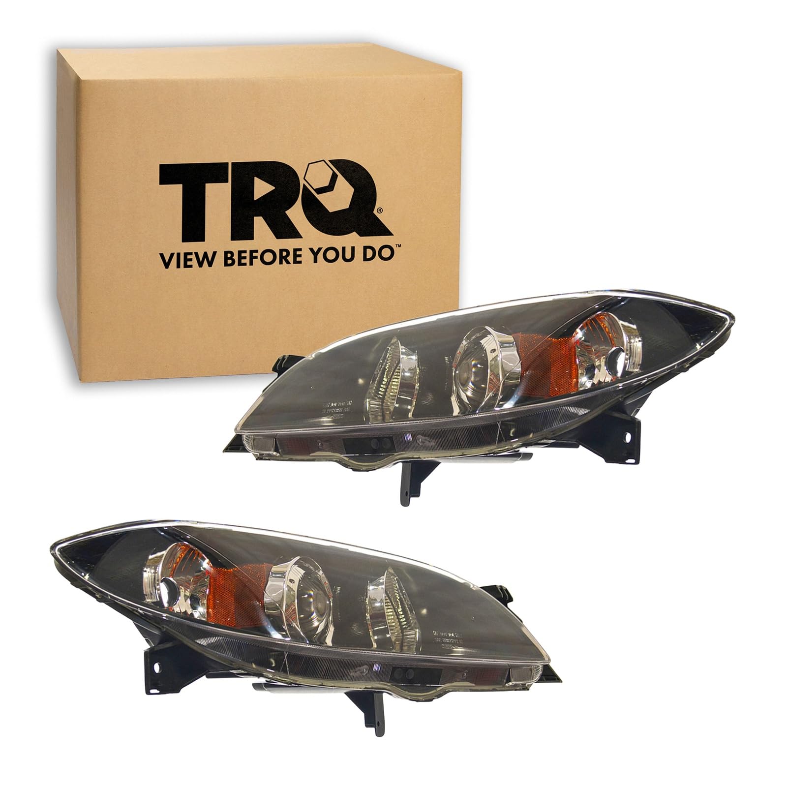TRQ headlight assembly set