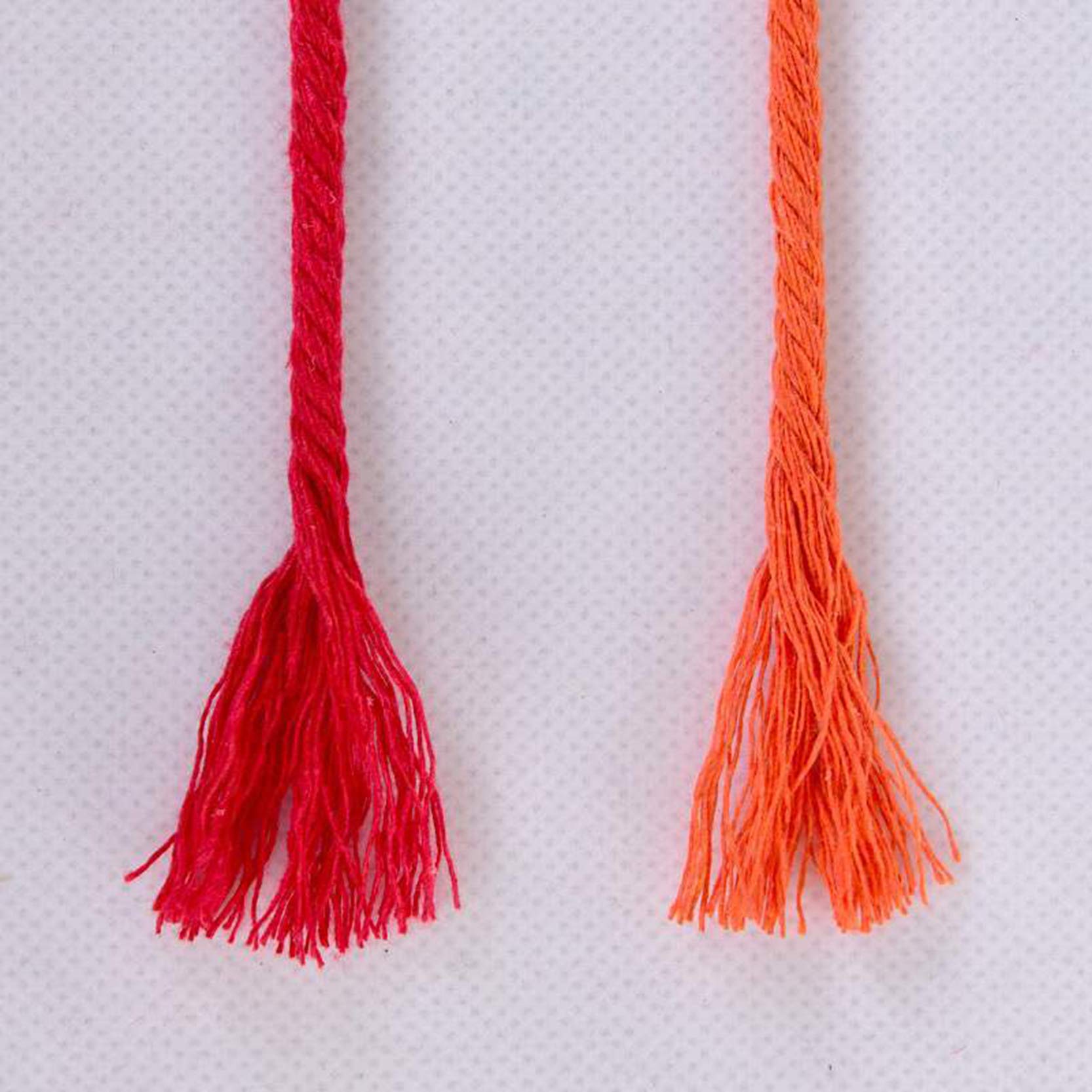 Seil, Nylonseil, Makramee-Baumwollschnur, 4 mm, bunt, natürliches Makramee-Baumwollfadenseil, weich, 100 m, Makramee-Schnur for Pflanzenaufhänger, Wandbehang, Stricken, DIY, Basteln, Anfänger, A-4 mm