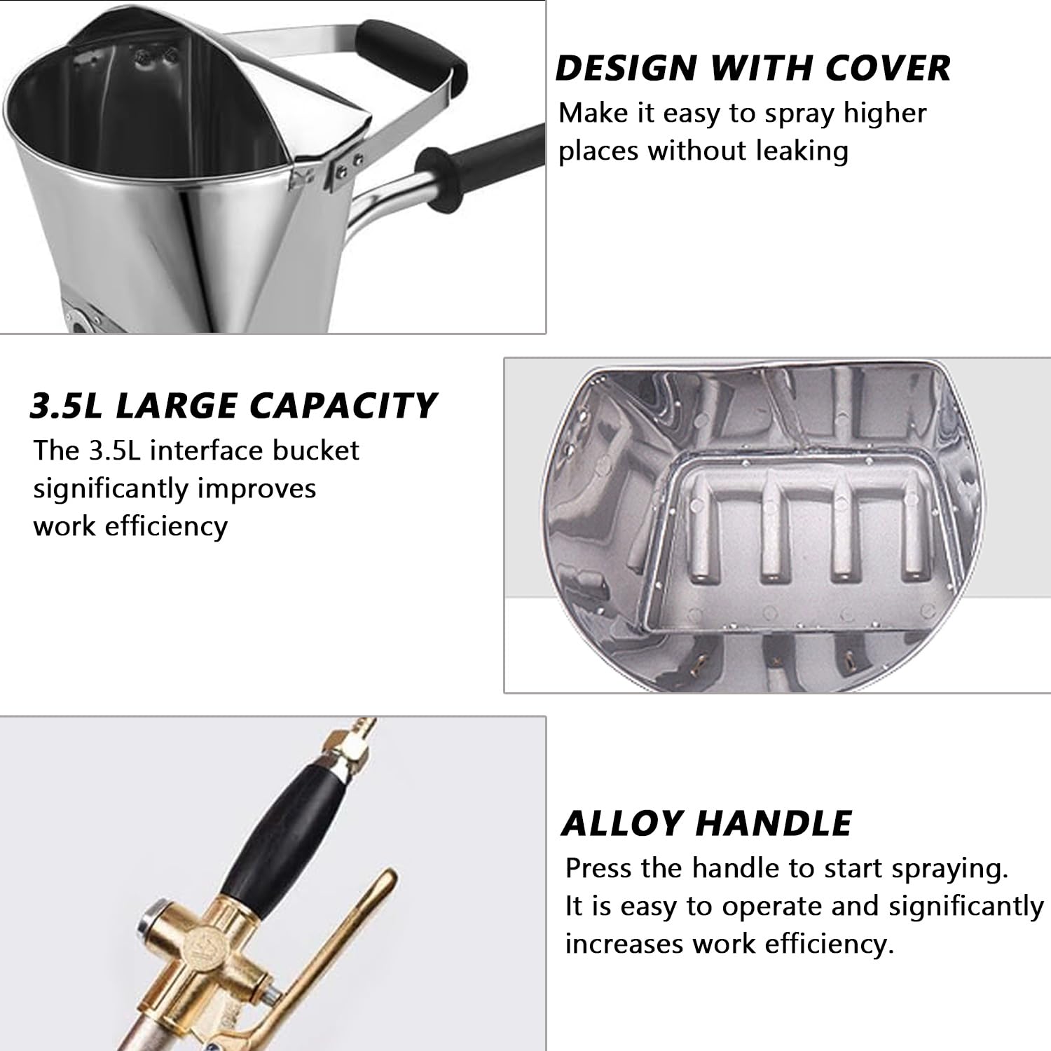 Pistolet natryskowy do czyszczenia 4 jet, pistolet natryskowy 3,5L, pneumatyczny pistolet do natryskiwania cementu, pneumatyczny pistolet do zaprawy cementowej Hopper Gun do zaprawy fugowej, pistolet