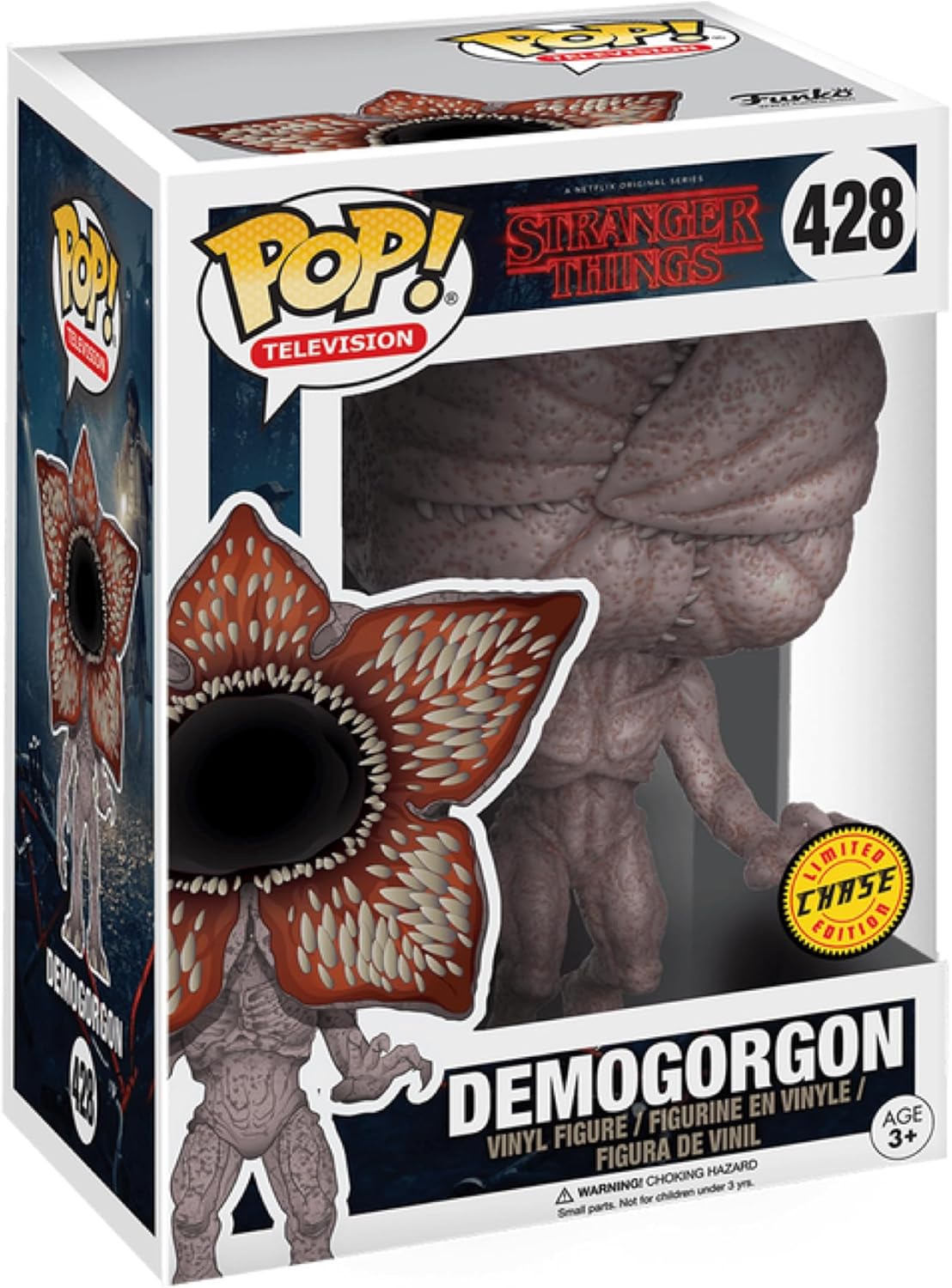 Funko Pop! Stranger Things Demogorgon (Chase & Common #428) 2-Pack Bundle – Official Netflix Collectible Vinyl Figures