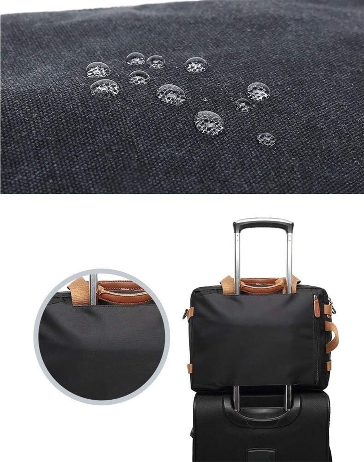 Zaino Porta PC Zaino per Laptop Borsa A Tracolla Borsa A Tracolla Borsa Per Laptop Borsa Da Lavoro Valigetta Da Viaggio Multifunzionale Zaino per PC Portatile Borsa per Laptop(Black,17.3")