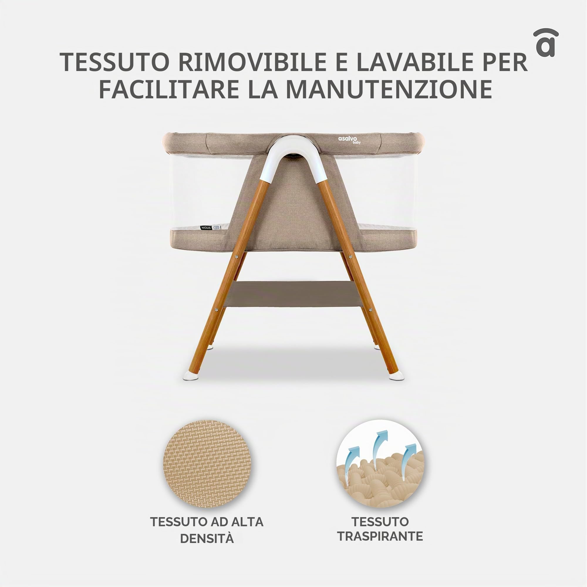 Asalvo - Mini Culla Nidus Beige, 22325