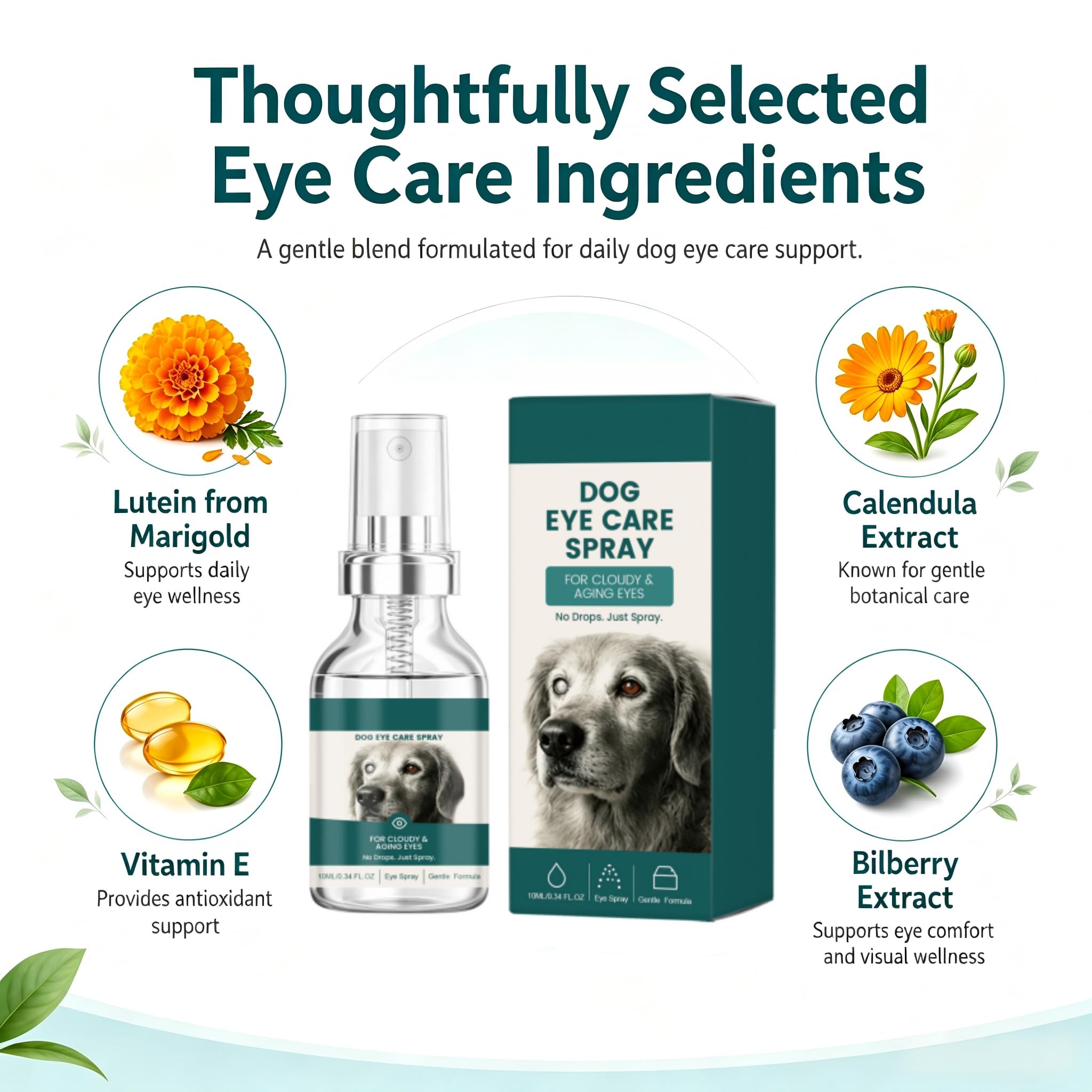 2Pcs Dog Eye Care Spray,Daily Eye Area Care for Dogs,Gentle Pet Eye Spray,Eye Drops Pet Eye Gel for Dogs,Natural All-in-One Relief for Pet Eye Issues — Amazon image 2