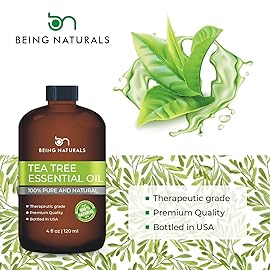 Tea Tree Essential Oil - Huge 4 FL OZ - 100% Pure & Natural - Premium Natural Oil with Glass Dropper (Tea Tree)