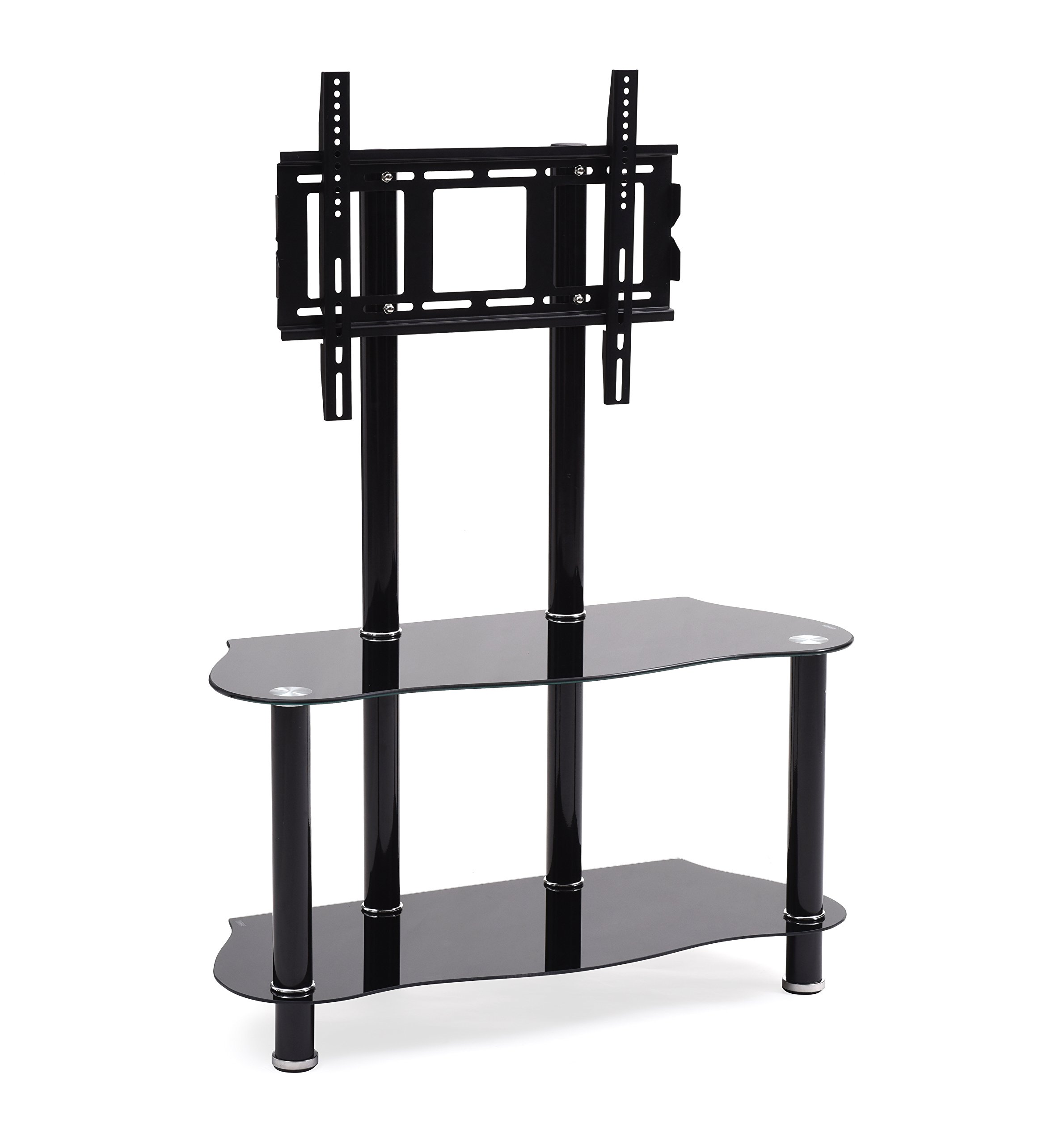 Hodedah Hodedah Glass TV Stand with Mount