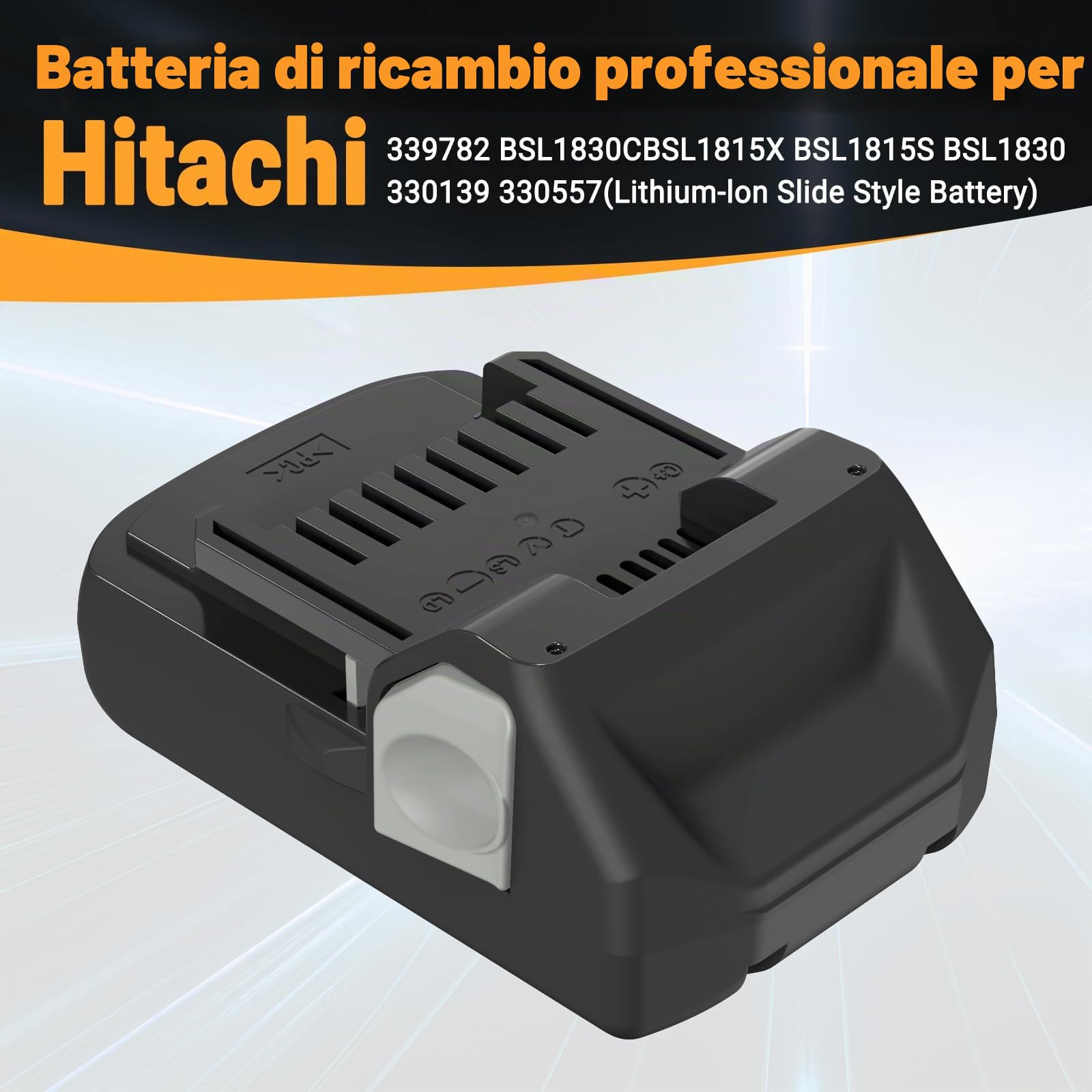 2X Shentec 18V 3000mAh Li-ion Batteria compatibile con Hitachi 339782 BSL1830C BSL1815X BSL1815S BSL1830 330139 330557