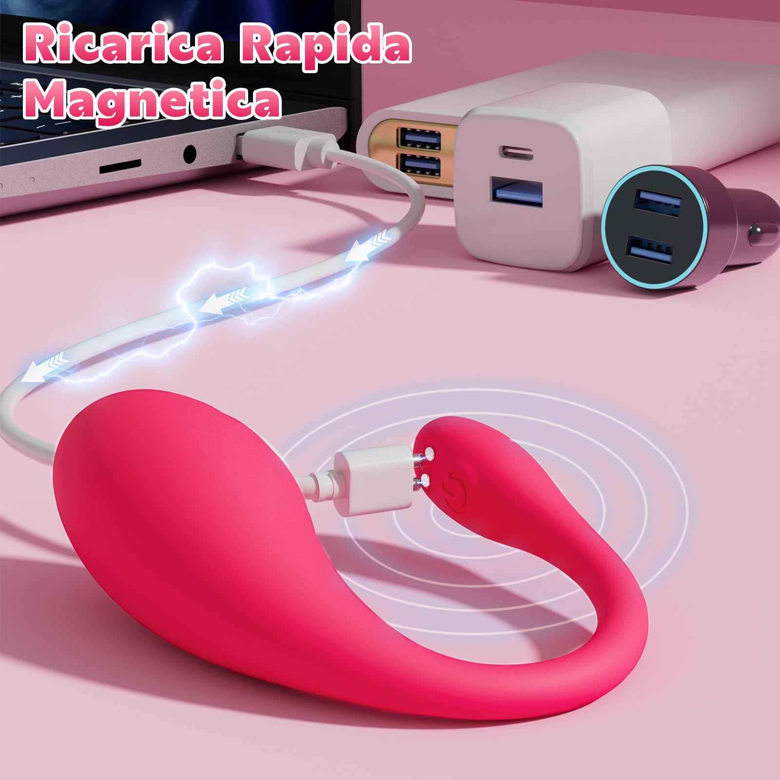 Vibratore Donna Sex Toys,Vibratore Portatile a 10 Modalità conTelecomando Bluetooth, Vibratore in Silicone App Control, Punto G Dildo Anale Vibratori per Coppia Sex Toy