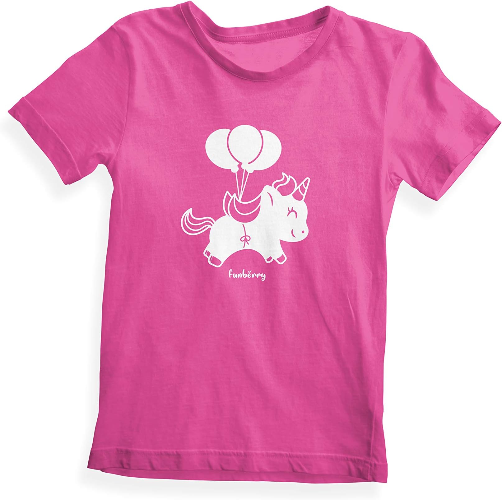 FunberryGlow in The Dark Unicorn Balloon Tshirt for Girls