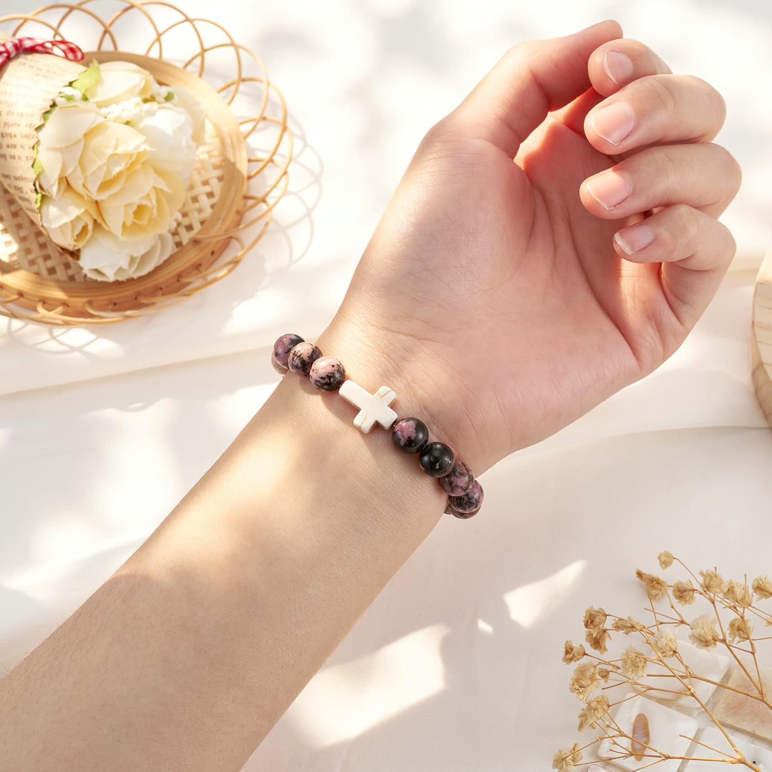 Christian Mothers Day Gifts Godmother Gift for Women Cross Charm Bracelet for God Mother's Proposal Gift - Image 5