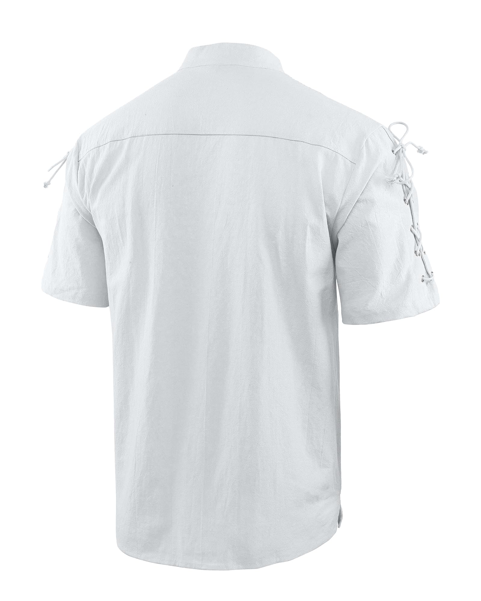 YAOBAOLE Chemise médiévale pour Homme Viking Costume à Lacets Renaissance Victorian Steampunk Pirate Chemise Homme