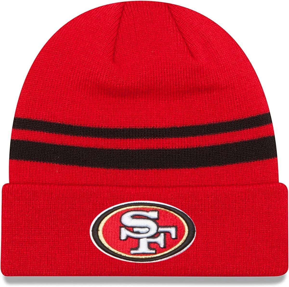 Unisex-Adult NFL Official Sport Knit Classic Striped Knit Beanie Cold Weather Hat