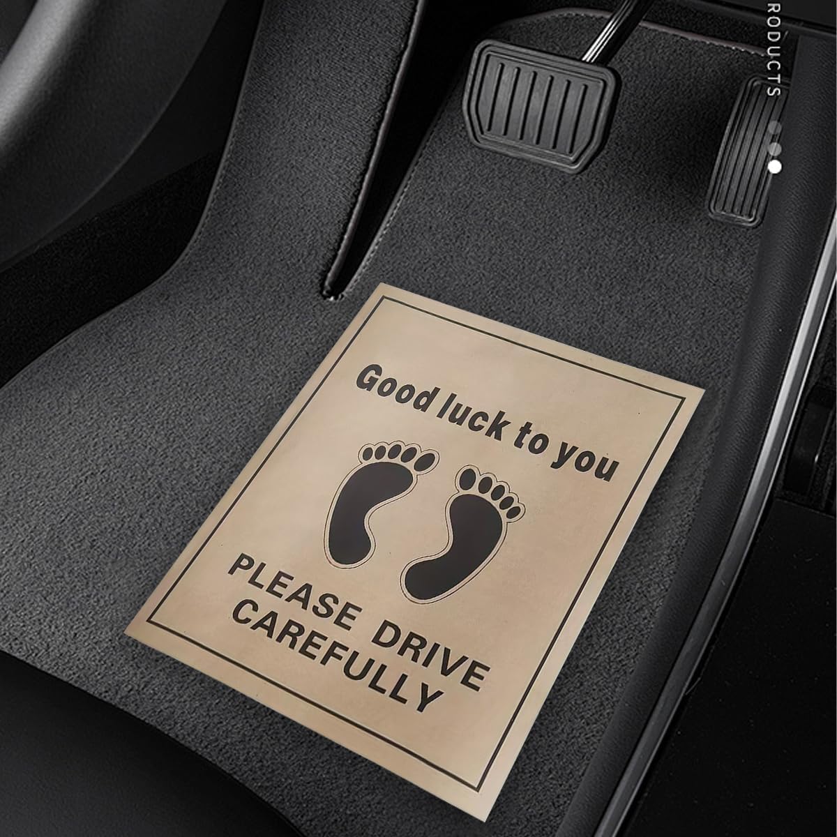 50PCS Car Paper Floor Mats, Disposable Vehicle Floor Protector Mat for Detailing, Temporary Automotive Foot Pads Protective Papers, Universal for SUV Caravan Truck (Yellow Style B) image 5