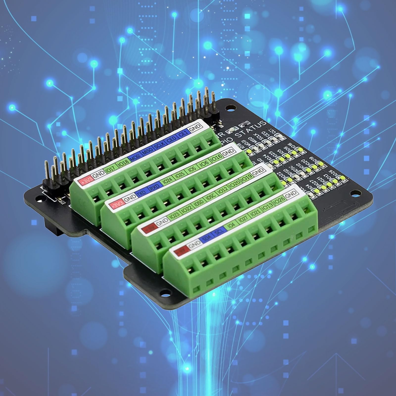 Carte de câblage GPIO avec connecteur 40 broches