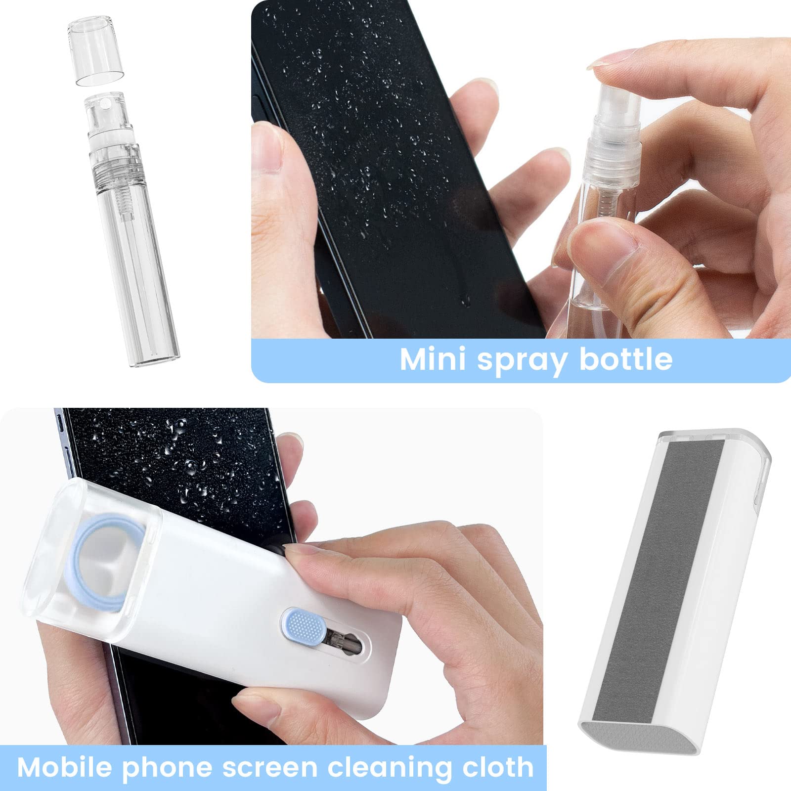 Kit Nettoyage 20 En 1 Pour Clavier, Écran, AirPods - Brosse Multifonction Et Extracteur De Touches