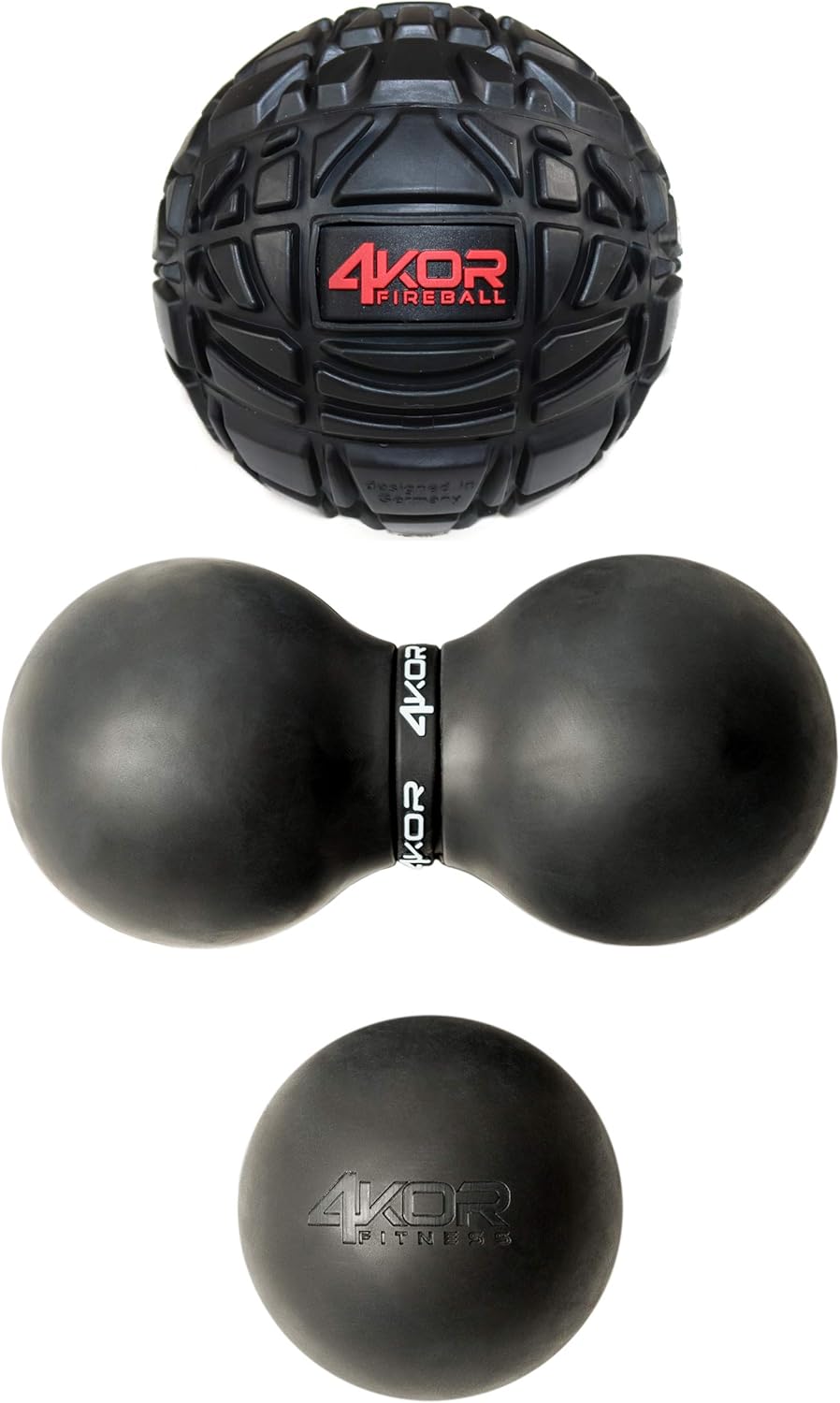4KOR Massage Balls for Physical Therapy - Trigger Point Balls - Muscle Relief for Back, Neck, Shoulder, Foot Pain - Fitness Massage Balls - Mobility Balls for Deep Tissue Myofascial Release 4KOR Massage Balls for Physical Therapy - Trigger Point Balls - Muscle Relief for Back, Neck, Shoulder, Foot Pain - Fitness Massage Balls - Mobility Balls for Deep Tissue Myofascial Release