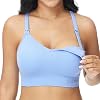 HOFISH Support Nursing Bras for Breastfeeding Medium Impact Maternity & Nursing Sports Bra Seamless Racerback Pregnancy Bra