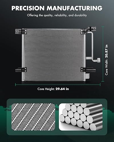 Vista 83 de SCITOO Aire acondicionado condensador compatible con Chevrolet, para modelos GMC - Silverado 2500 HD 2015-2019 - Sierra 2500 HD 2015-2019 - 6.0L