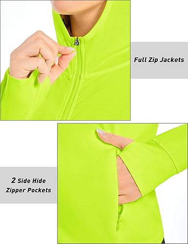 Miniatura 4 de MAGCOMSEN Chaqueta de protección solar UPF 50+ para mujer, manga larga, con cremallera, ligera, con capucha, para senderismo