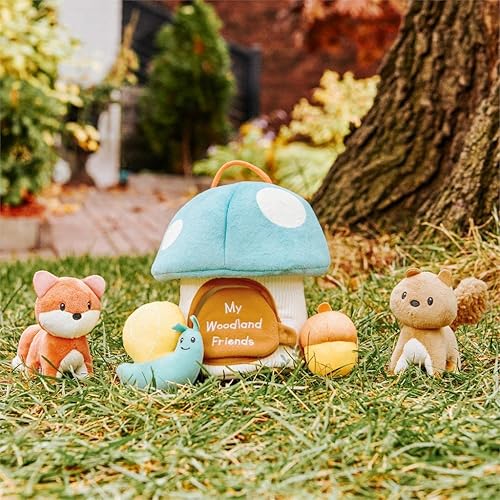 Miniatura 6 de Regalos personalizados para niños y bebés, juego de amigos del bosque con juguetes sensoriales
