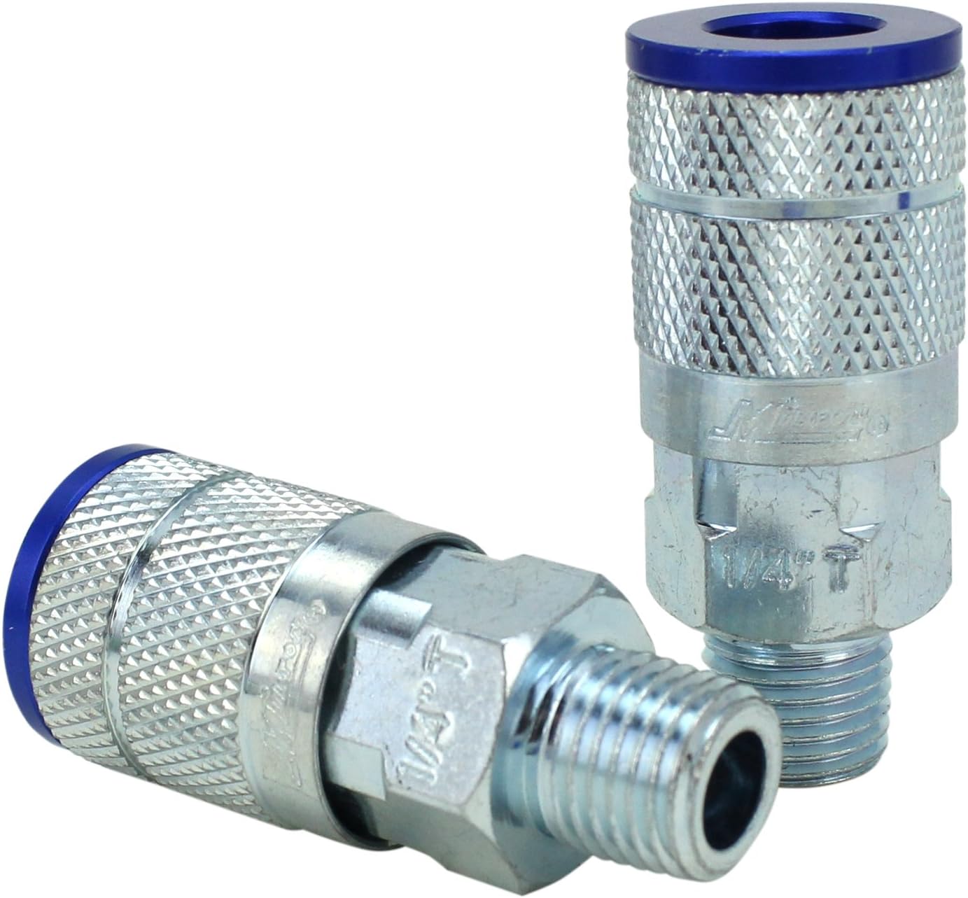 Milton Coupler & Plug Kit - (T-Style, Blue) - 1/4" NPT, (14-Piece) - S-314TKIT
