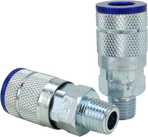 Miniatura 8 de ColorFit by Milton Kit de acoplador y enchufe - (estilo T, azul) - 14" NPT, (14 piezas) - S-314TKIT