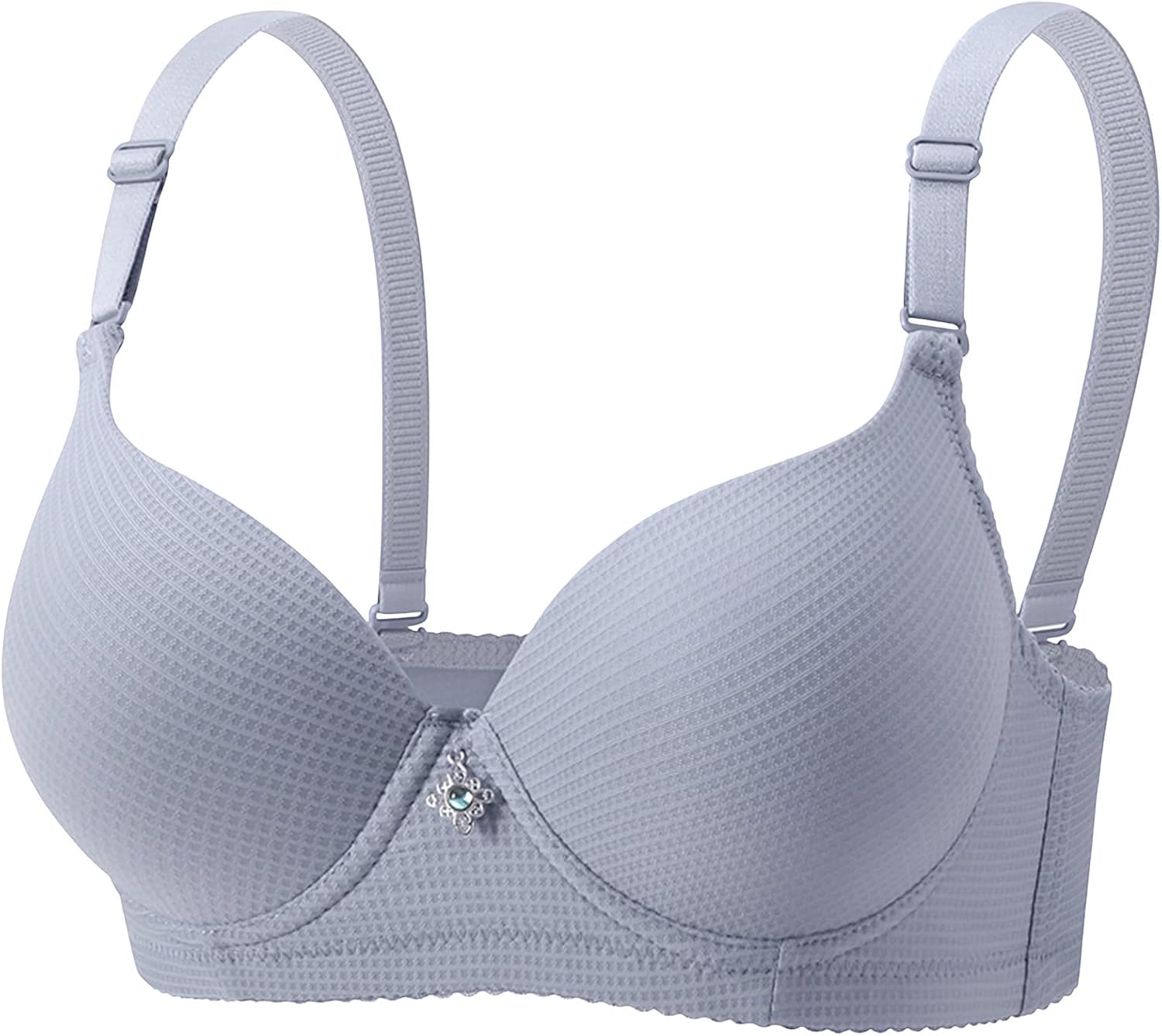 Full Coverage Bras for Women No Underwire Supportive Wireless Plus Size Push Up Bra Seamless Comfort Bralette