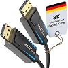 KabelDirekt - 8K  60Hz DisplayPort Cable 1.4-1 m - Gaming computerslaptops, 4K  8K gaming monitors and an ultra-fast 144Hz165Hz240Hz backlash-free shielded DP cable
