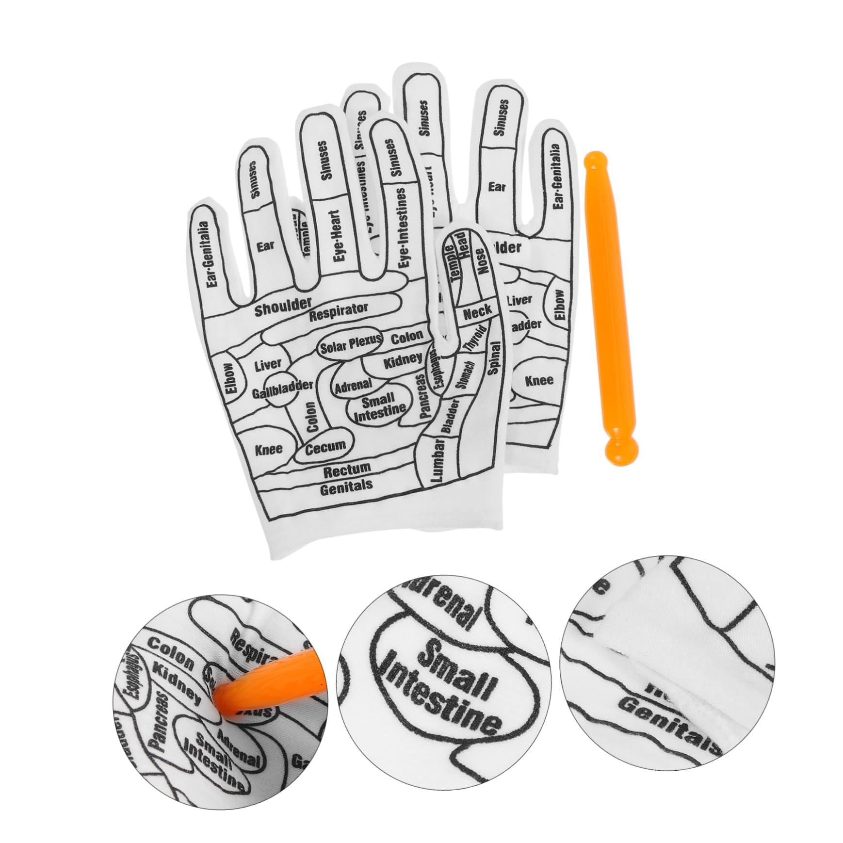FOMIYES 5sätze Massagehandschuhe Für Akupressur Handmassage Mit Massage-sticks Entspannung Und Erleichterung Für Hände Für Müde Hände Und Reflexzonenmassage