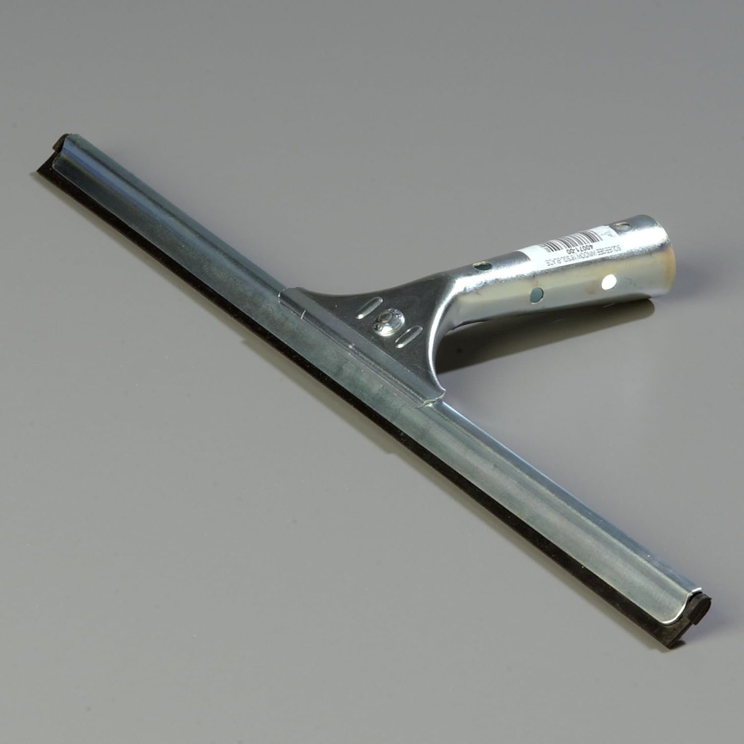 Carlisle FoodService Products 4007100 Professional Single Blade Squeegee with Zinc Plated Handle, 16", Rubber