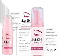 Vista 10 de 50 etiquetas adhesivas para champú de pestañas para botella, calcomanías de extensión de pestañas para bomba de espuma, botellas, pestañas de baño