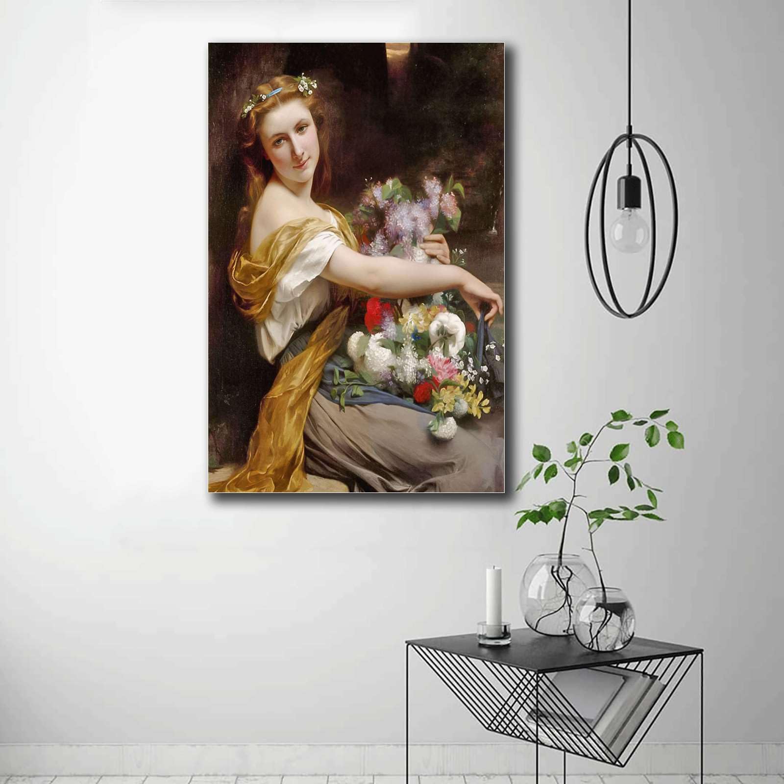 Amazon.com: Canvas Painting Poster and Print Pictures Girl With