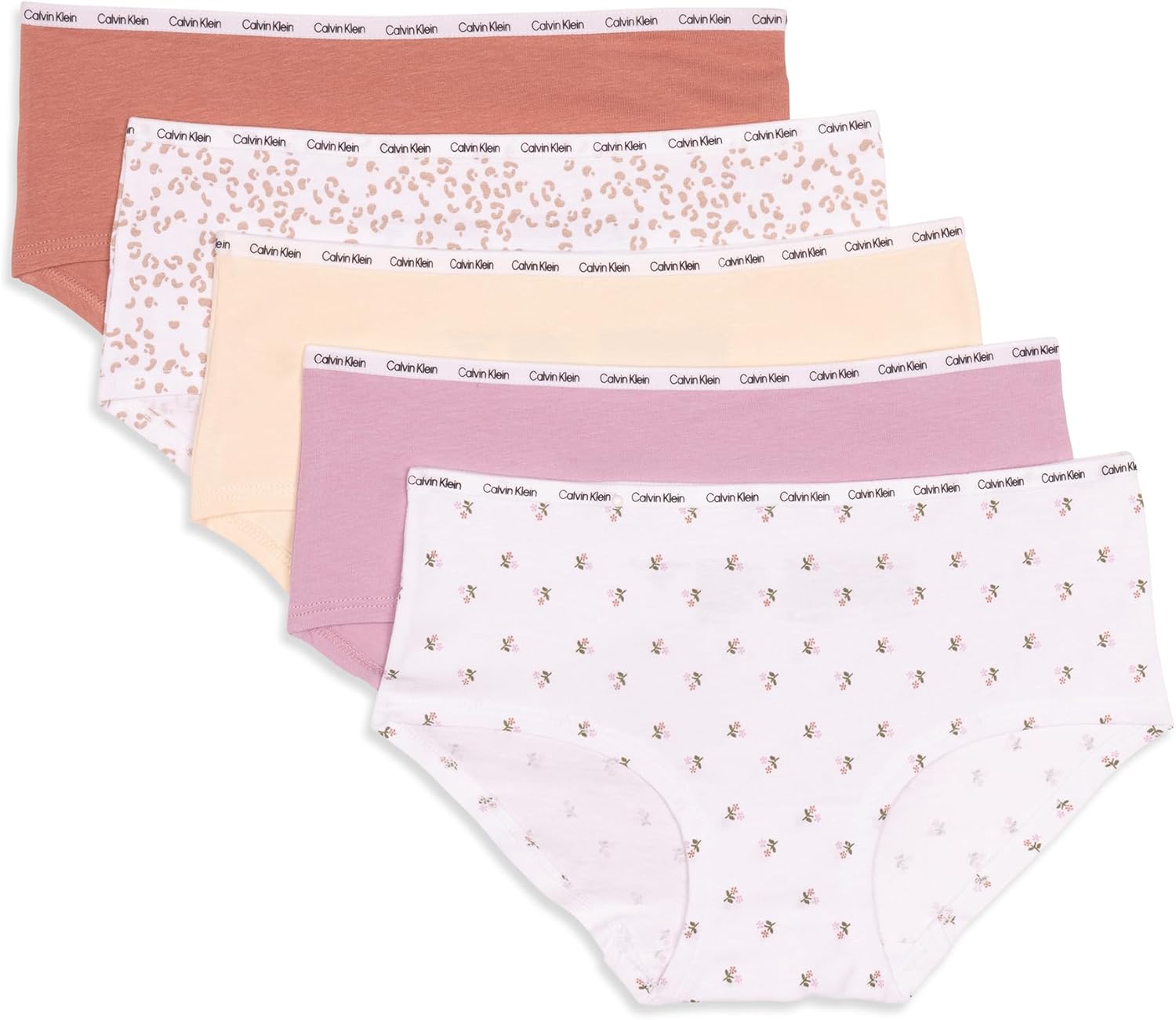 Calvin Klein girls Modern Cotton Hipster Underwear 5-pack