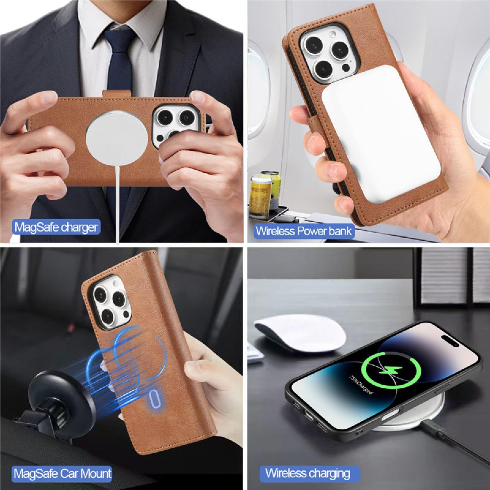 Do Samsung A53(5G) Skórzany portfel etui magnetyczne etui z ładowaniem bezprzewodowym (do Samsung A53(5G)/czerwony)