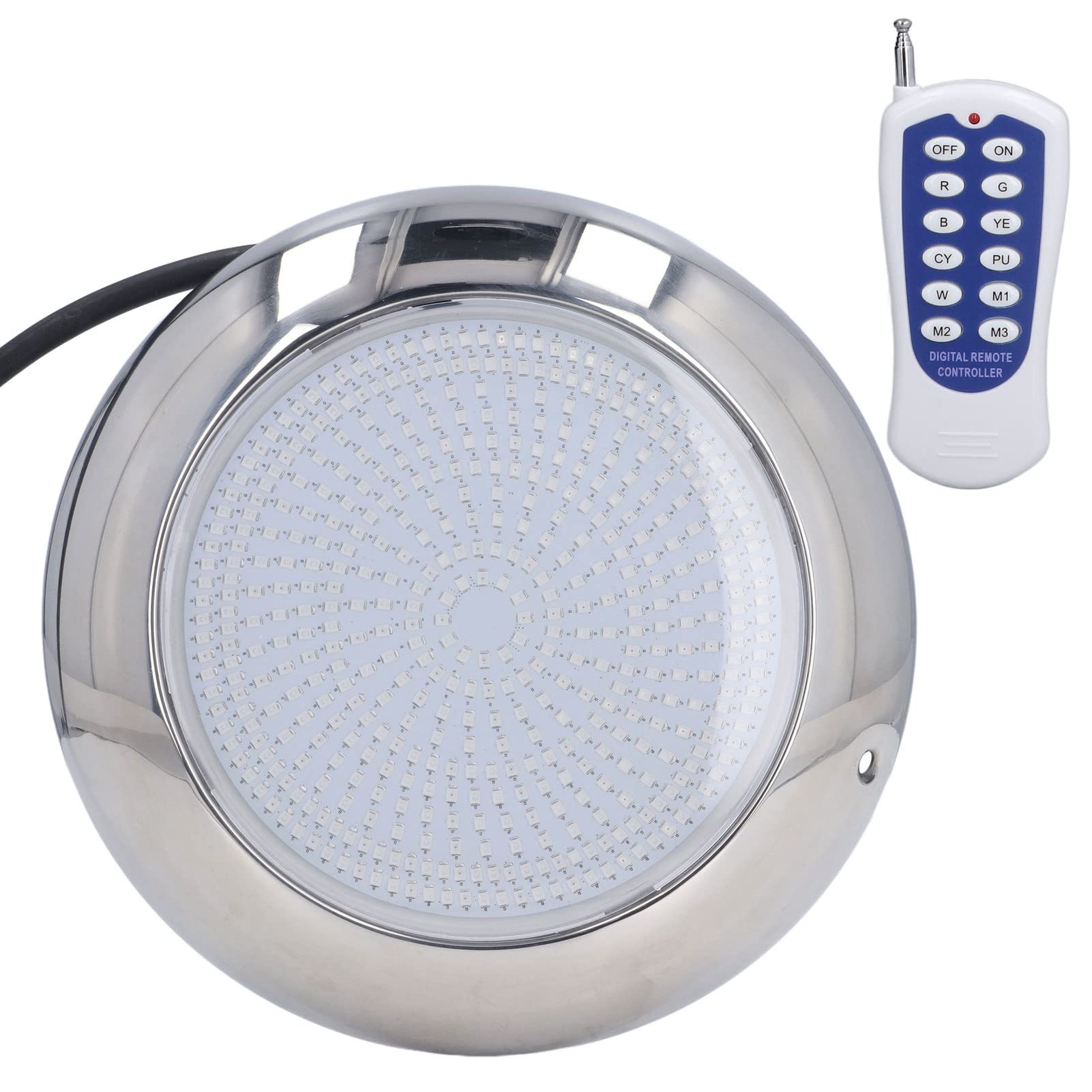 Underwater Light, 468LED 35W Corrosion Resistant Pool Light for Landscape for Garden for Courtyard(Shell Without Pattern)-image-48