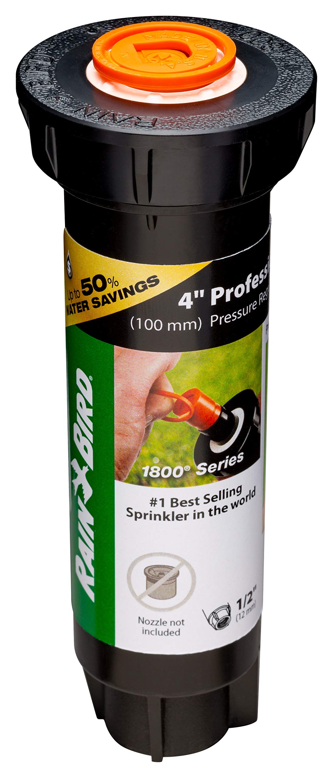 Rain Bird 1800 Series 4 in. Pop-Up Professional PRS Sprinkler, 0-360° Pattern, Adjustable up to 8 ft. 1804AP8PRS - The Home Depot